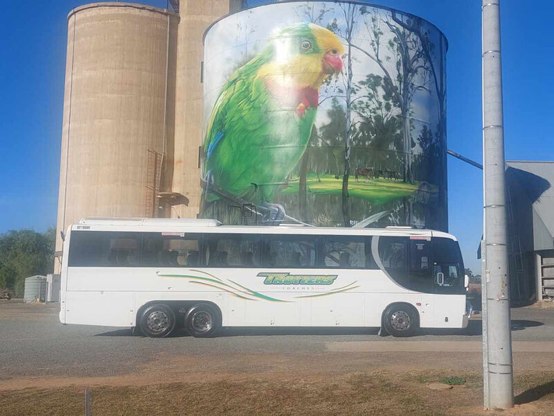 NSW Silo art - Trotters Coaches